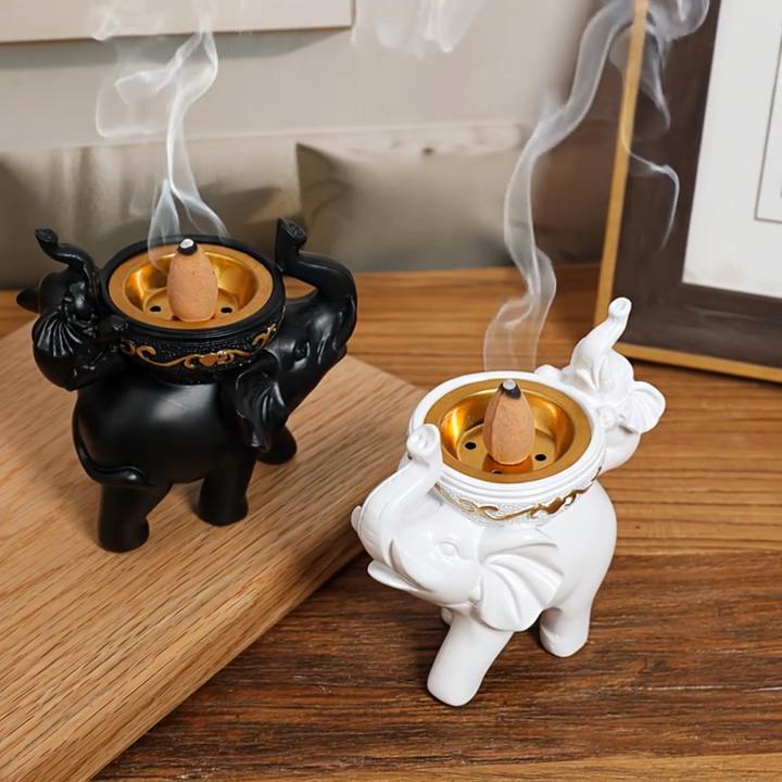 A Decorative Piece in The Shape of an Elephant Incense Holder