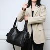 PU Tote Bag Women's Fashion Shoulder Handbag with Zip Pockets Adjustable Strap Large Capacity Daily Bag