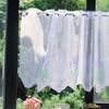Kitchen Tiers Cabinet  Embroidery Curtain Window Short Curtain Half  Window Treatment
