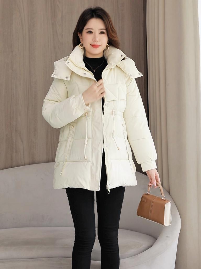 Women's Winter Jackets Hooded Casual Thick Parka Female Long Sleeve Warm Coat