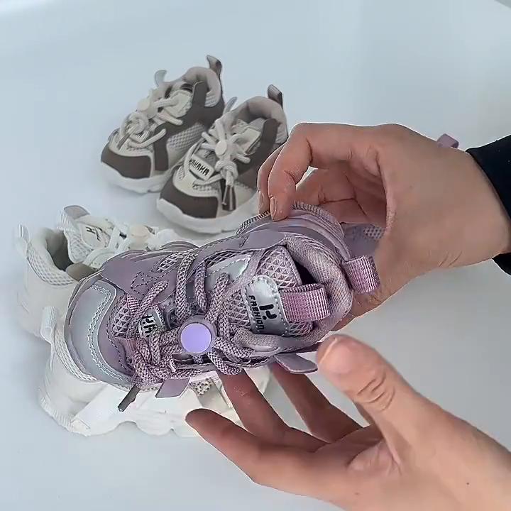 Girls Casual Dad Shoes Soft Sole Mesh Children's Shoes Spring and Autumn Boys Single Shoes Sports Toddler Shoes
