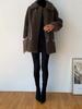 New Genuine Wool Sheep Shearling Coat Leather and Fur Women's Grain Lamb Fur Coat