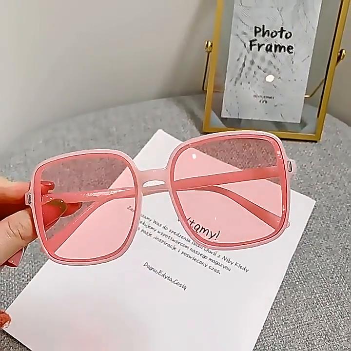 Ochelari de soare supradimensionați pătrați de modă pentru femei Ochelari de soare vintage cu cadru mare cu protecție UV Umbrele de ochelari clasici UV400 pentru femei