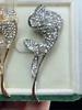 Broche pour femme Strass Scintillants Incrustés Forme Commune de Callalily Boucle Anti-Exposition Costumes Chemises Pulls Sacs Broche Accessoire de Tenue