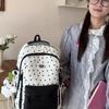 Color Block Women's Backpack Student's Lightweight Commuter Schoolbag