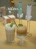 Electric Milk Frother Powerful Stainless Steel Drink Mixer Coffee Cappuccino Chocolate Foam Maker for Hot Drinks