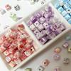 10Pcs Ceramic Ink Splatter Dyed Square Beads Charms Loose Spacer Beads for DIY Bracelet Necklace Jewelry Making Accessories