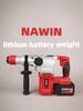 NAWIN Rotary Hammer High Power Heavy Impact Electric Hammer Concrete Breaker 21V Brushless Electric Hammer Power Tool