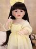 KEIUMI Bambola Bambina Reborn da 55cm Full Silicone Vinile Bagnetto Bambola Neonato giocattolo Regali di Natale Compagno di Gioco Educativo Precoce