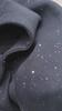 Winter starry sky is fashionable, shiny, slightly shoulder-falling hooded long-sleeved sweatshirt base shirt jacket