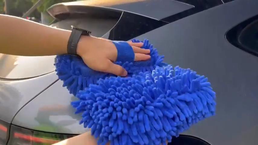 Car Wash Microfiber Chenille Car Wash Sponge Care Washing Brush Pad Washing Towel Auto Gloves Styling Accessories Gadget