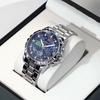 Fashion Starry Sky Van Gogh Men Quartz Watches Date Waterproof Luminous Small Three Pin Exquisite Men's Business Watches