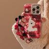 Red Plaid West Highland Style Phone Case for IPhone 17 Pro Max, Apple IPhone 16, 3D Cartoon High-quality Protective Case