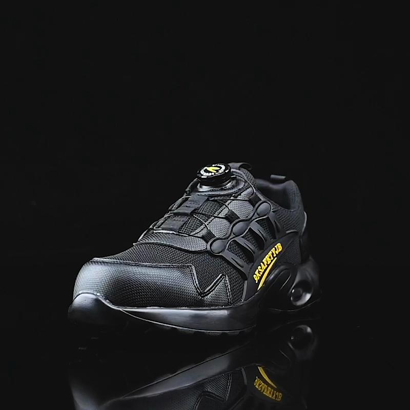 Men's Work Safety Shoes with Air Cushion Labor Protection Shoes Anti-smash Anti Puncture Boots