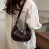 Borsa a Spalla alla Moda a Forma di Raviolo d'Acqua in Pu con Dettagli a Cucitura per Street Style