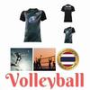 TAILANDIA Equipo Nacional de Voleibol Masculino Femenino Camiseta de Entrenamiento CHEER Estampado de Aficionado Secado Rápido Camisa Polo Manga Corta Uniforme Logotipo Bandera de Tailandia Deporte