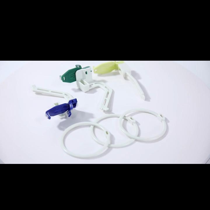 Dental-Röntgensensor-Positionierungshalter, Dentallabor, digitaler Röntgenfilm-Lokalisierer, Zahnarzt, tragbares Positionierungswerkzeug aus Kunststoff, 3 Teile/Satz