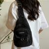 Denim Chest Bag Women's Crossbody Bag Large Capacity Shoulder Bag