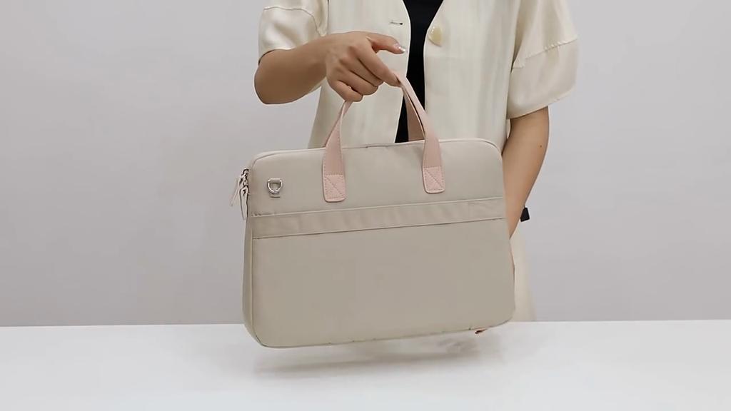 Color Women's Portable Cosmetic Bag File Bag Crossbody Laptop Bag Public Bag