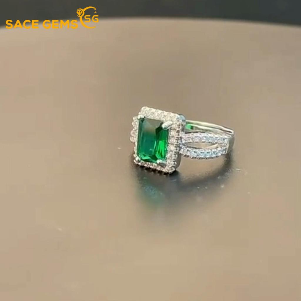 Sace Gems Classic Copper Alloy Zircon Ring Ladies Jewelry Wedding Promise Party Gift