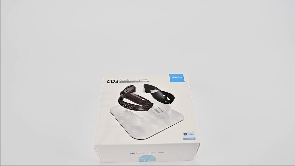 BOBOVR CD3 Controller Wireless Charging Station and G3 Controller Grips Combo Compatible with Meta Quest 3/3S Controllers