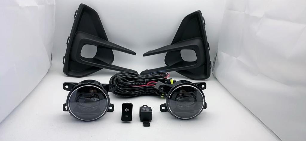 1 Pair Car Front Bumper LED Fog Lights Assembly Driving Lamp Foglight Wiring Switch Set For Honda WRV Modulo WR-V 2023 2024