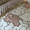 Three-piece Set of Bunk Beds Cartoon Print Bed Sheet Single Bedding Quilt Cover