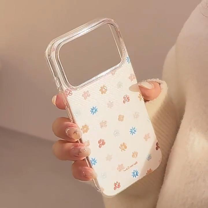 Shimmering Autumn Flower Phone Case for iPhone 17 and iPhone 17 Pro Max