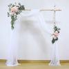 Wedding Gauze 2Pcs/Set Backdrop Drapery Glitter Fade-resistant Wrinkle-Free Decoration Soft Elegant Outdoor Arch Draping Swag Festival Supply Decor