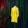 Gekerbter Kragen Elegante Kleider Damen Frühling Herbst Langarm Übergröße Plissiertes Kleid 2026 Neu
