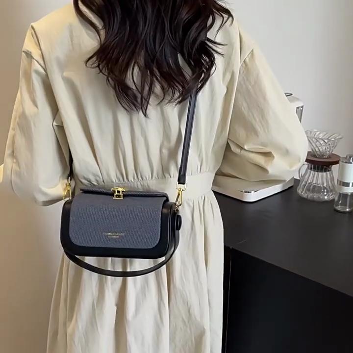 Yogodlns Stylish Vintage Mini Crossbody Bag with a Kiss Lock Featuring a Detachable Top Handle And a Square Design Perfect for Women
