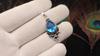 Swiss Blue Topaz Gemstone 925 Sterling Silver Jewelry Statement Designer Pendant 1.5" For Her PP-70-13