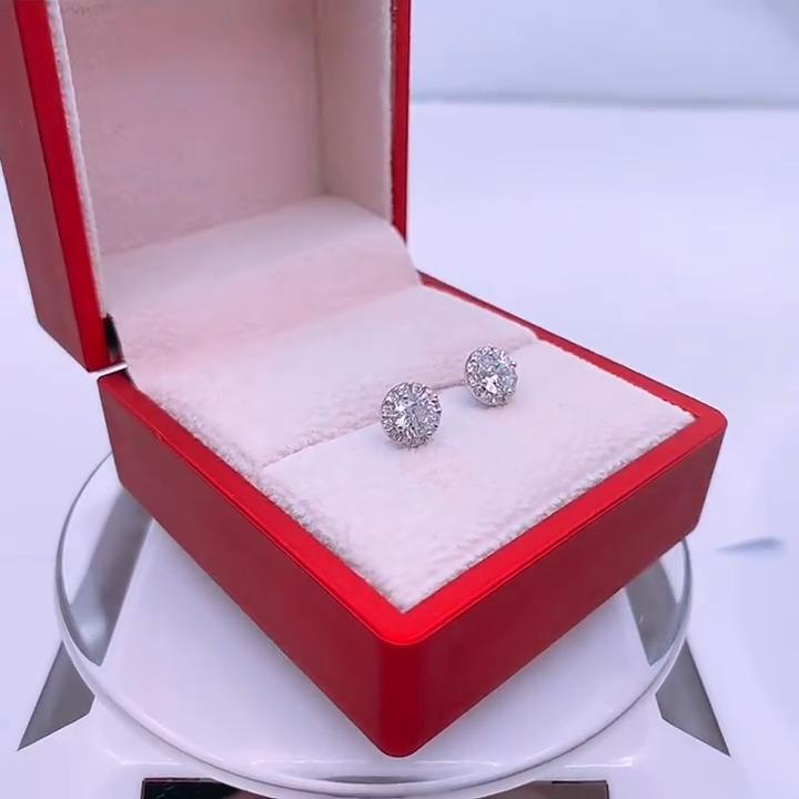 Tancise 925 Sterling Silver Moissanite Zircon Earrings Drop Earrings For Women Wedding Party Gifts