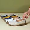 Plus Size Women's Spring and Autumn Loafer Shoes Soft Rubber Sole Slip on Mom Shoes Low-top Flat Nurse Shoes Comfortable Driving Shoes