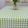 Anti-slip Fruit Stand Plaid Tablecloth PVC Waterproof and Oil-proof Rental House Solid Color Rectangular Table Coffee Table Tablecloth