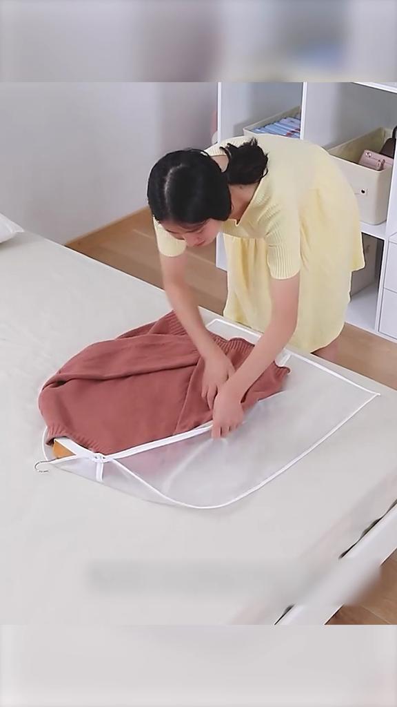Clothes Dust Cover Zipper Closure Dustproof PEVA Great Bedroom Living Room Closet Anti-dust for Dorm