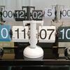 Vintage Flip Page Clock Automatic Page Turning Quartz Time Clocks Decor for Home living room Office Desktop Decoration Home Deco