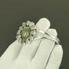 Natural Prehnite Gemstone Handmade Cuff Bangle 925 Sterling Silver Cuff Bangle, Prehnite Flower Shape Bracelet For Wife, Unisex Bangle Gifts