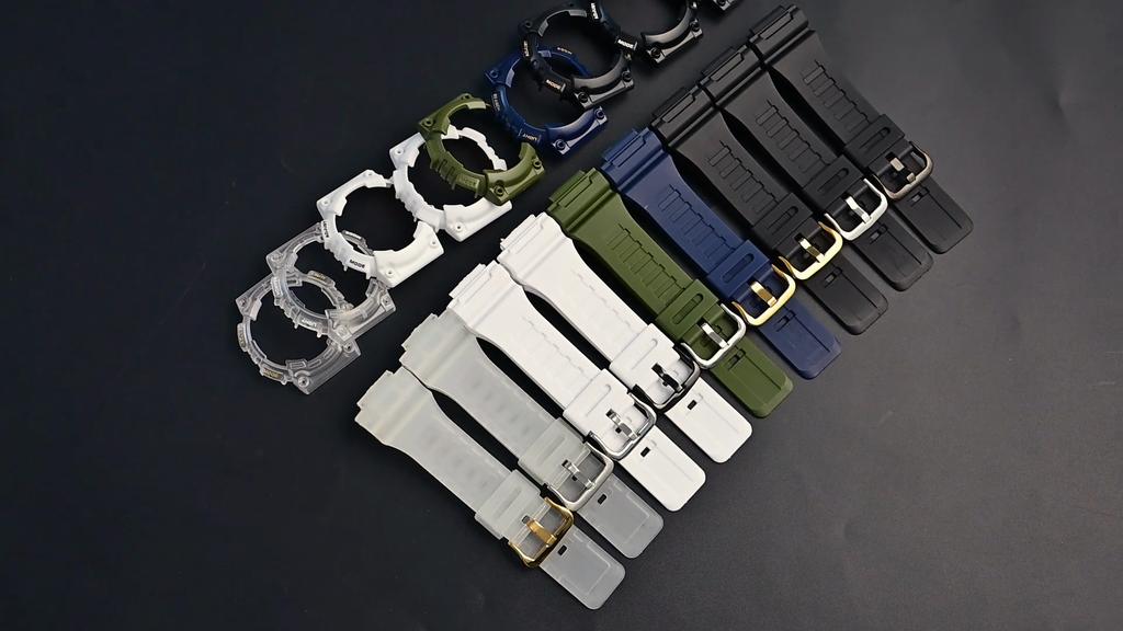 Strap Case for Casio G-Shock AQ-S810 Men Women Replacement Matte Rubber Silicone Watch Band Bracelet