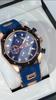POEDAGAR Orologio Militare da Uomo di Lusso Impermeabile Luminoso Data Sportivo Cronografo Cinturino in Silicone Orologi al Quarzo