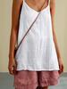 Womens Camisole Tank Tops Causal V-Neck Sleeveless Tops Summer Loose Fit Spaghetti Strap Cami Shirts