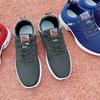 Nowe modne oddychające sznurowane buty do biegania lekkie, codzienne, męskie, buty sportowe z miękką podeszwą