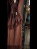 Johnature Women Vintage Skirts Elastic Waist Solid Color Autumn Patchwork Tassel A-Line Female Skirts