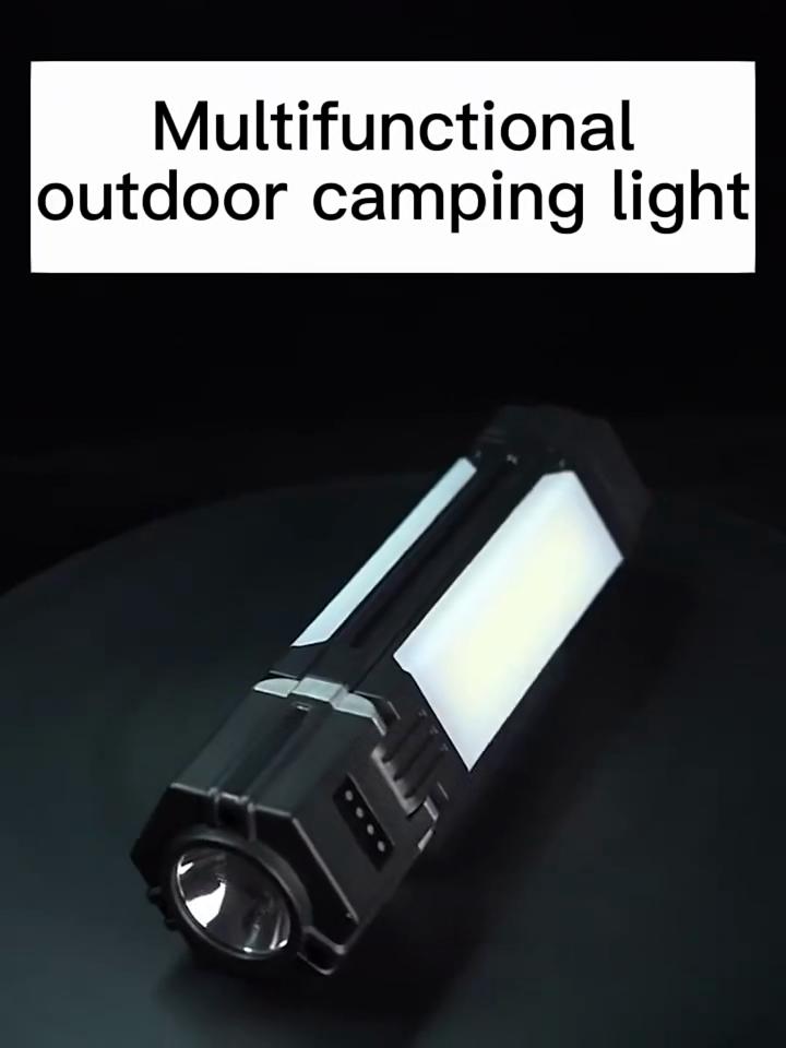 Rechargeable Camping Lantern Collapsible Waterproof Tent Light Power Bank Portable LED Flashlight for Hiking Fishing Floodlight