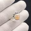 Natural Peach Moonstone Gemstone 925 Sterling Silver Jewelry Handmade Ring Gift RR-67-21