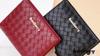 Pu Leather Womens Short Wallet With Weaving Pattern Design And Letter Decor For Daily Use