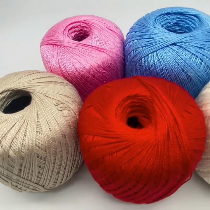 6 pièces 300g/10.56oz Laine Peignée Coton Multicolore Lavable en Machine Laine à Tricoter Crochet Laine DIY pour Châles Amigurumi, Couvertures Bébé Fournitures d'Artisanat