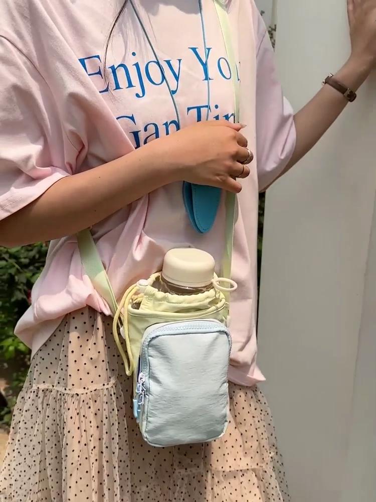 Contrast Color Small Bag Women's Commuter Crossbody Bag Outdoor Sports Shoulder Bag