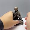 Statuie Alien Meditație Yoga Figurină Alien Rășină Sculptură pentru Casă Interior Exterior Terasă Gazon Curte Decor Cadou de Colecție