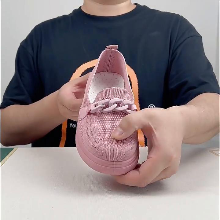 New Ladies Mesh Casual Shoes Soft Sole Non-Slip Breathable Running Shoes